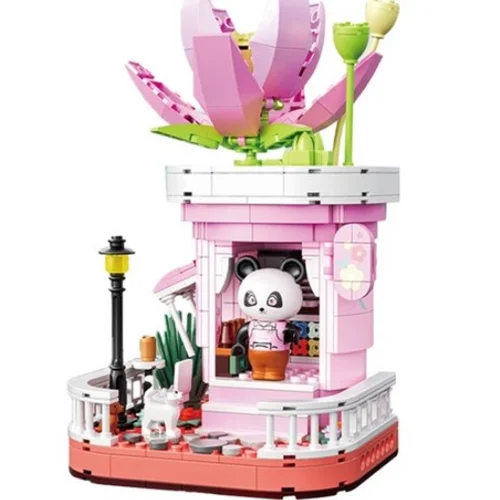 لگو پاندا گل فروشی لوتوس Panda Flower Shop Lotus