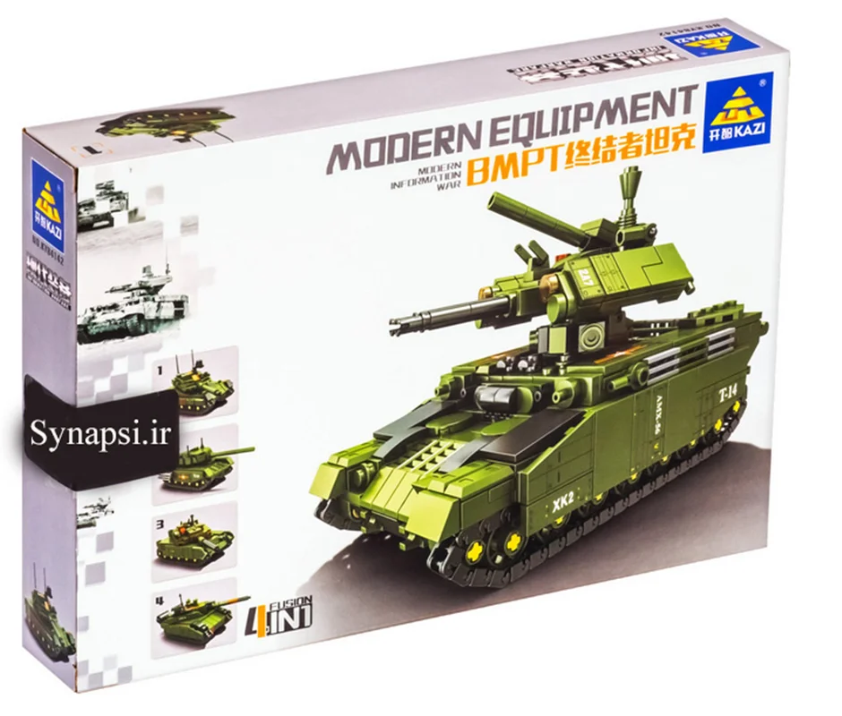 خرید لگو کازی «تانک لکلرک AMX-56» لگو  Kazi Blocks Tank Leclerc AMX-56 KY84142-4خرید لگو کازی «تانک لکلرک AMX-56» لگو  Kazi Blocks Tank Leclerc AMX-56 KY84142-