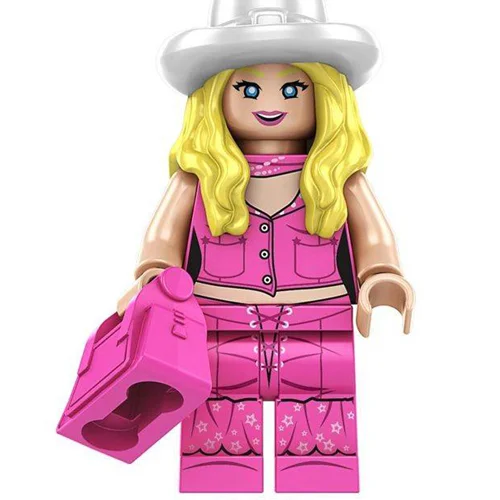 مینی فیگور لگویی باربی با کیف و موی بلند Barbie