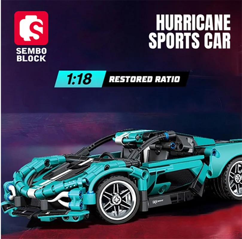 خرید لگو سمبو بلاک تکنیک «ماشین مسابقه جگوار» Sembo Block Lego Techniaue 701054
