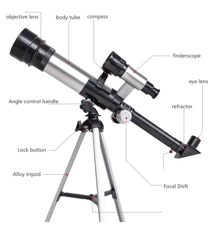 خرید بازی فکری تجهیزات علمی «تلسکوپ نجومی C2158»»Astronomical Telescope C2158 HD Coated Lens