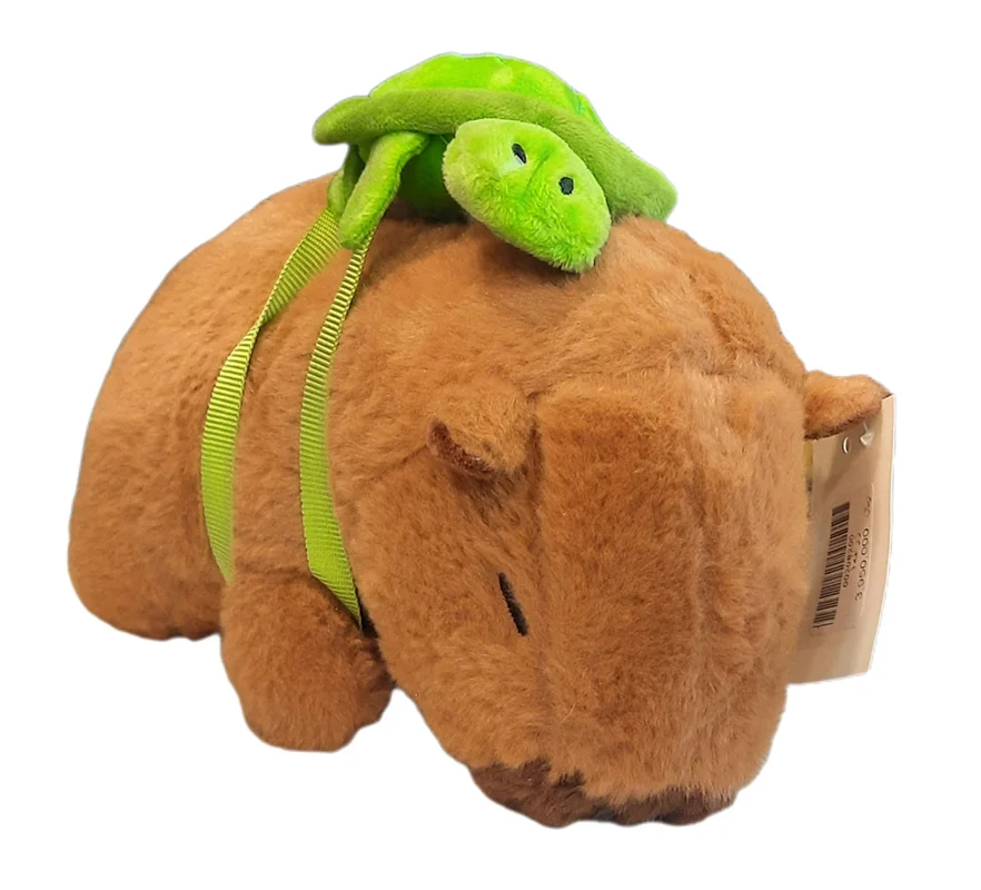 خرید عروسک «موش خرما با یک لاک پشت کوچولو» اسباب بازی عروسک پولیشی Persimmon Plush Doll