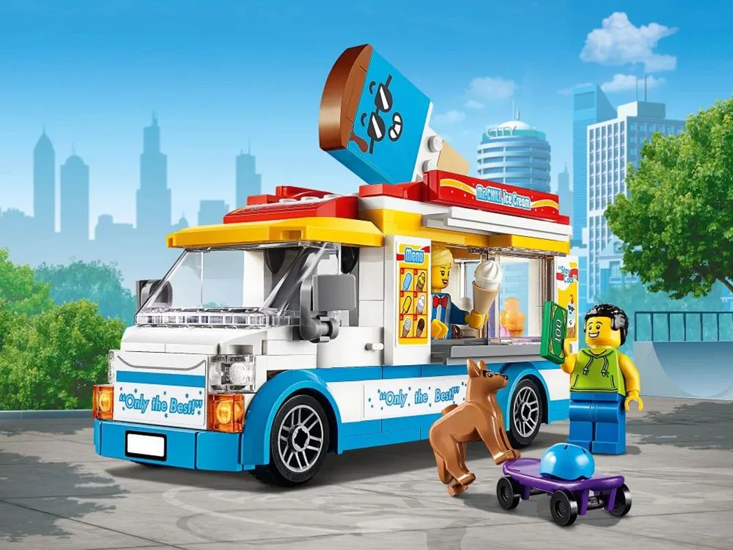 ،لگو بستنی، لگو دختر، لگو شهری، لگو اسکیت برد، لگو «کامیون بستنی»  Lego Cities Cream Truck 11528