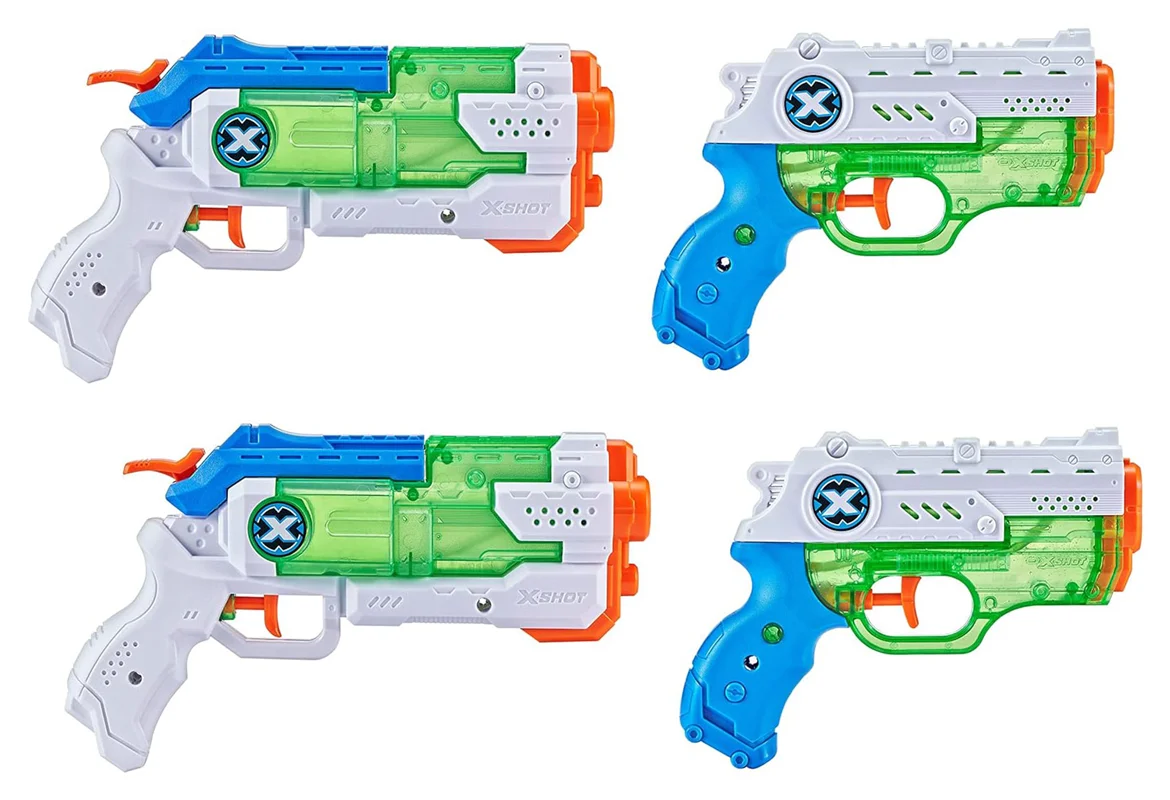 خرید زورو ایکس شات «آبپاش ایکس شات بسته 4 تایی نانو و میکرو فست فیل»  Zuru X Shot Nano fast Fill Micro Fast Fill Water Gun 4 Pack 56335