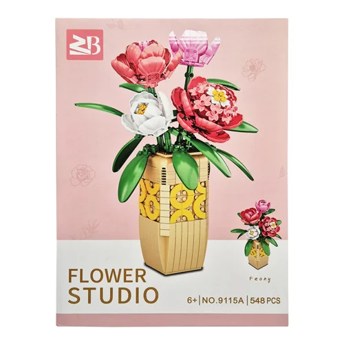 لگو گل صدتومانی فلوور استودیو  Flower Studio Peony 9115A