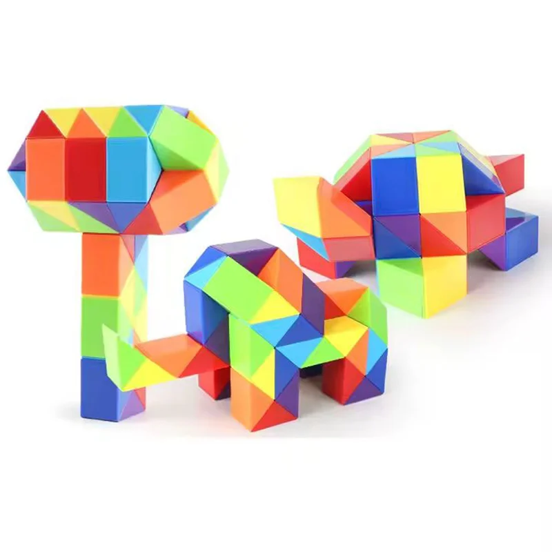 روبیک ماری ۶۰ قطعه برند QY Toys در شکل حیوان