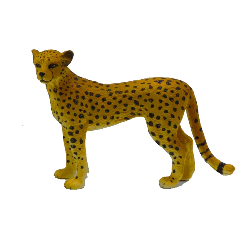 خرید فیگور حیوان وحشی درنده فیگور «یوز پلنگ، چیتا» فیگور مدل واقعی حیوانات، مجسمه حیوان، مدل شبیه سازی شده حیوان Cheetah Simulation Model Wild Animals figure