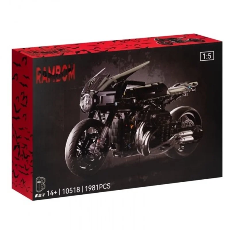 نمای سهبعدی بسته بندی لگو موتور بتمن رمبوم