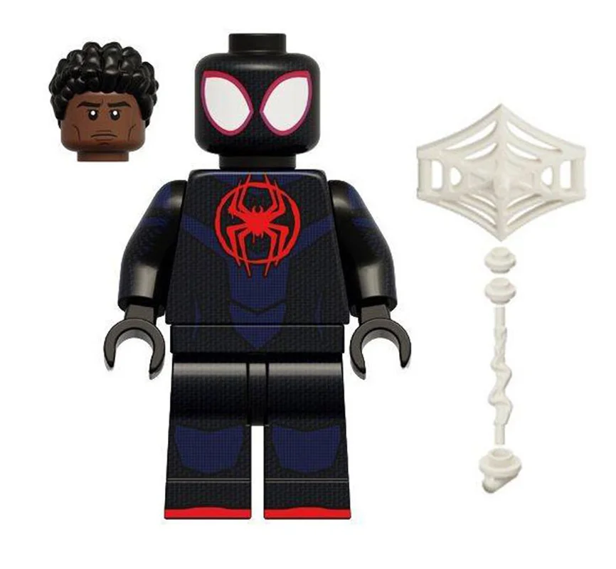 نمای جلوی مینی فیگور لگو اسپایدرمن مایلز مورالس Koruit Spider-Man Miles Morales XP-524