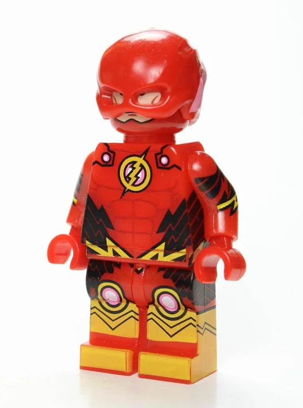 نمای نزدیک صورت مینی فیگور Flash فلش