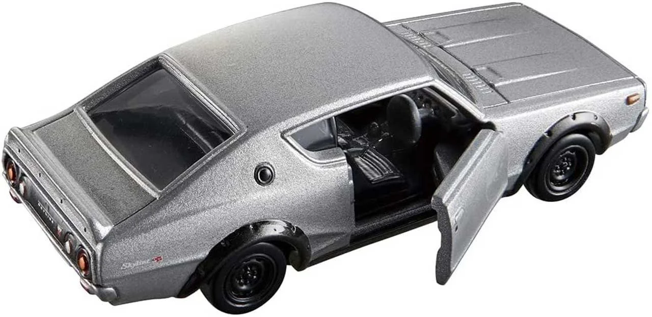 ماکت فلزی ماشین 1/61  Takara Tomy Tomica Premium Nissan Skyline 2000 GT-R (kpgc 110) تامی تومیکا نیسان اسکای لاین خاکستری