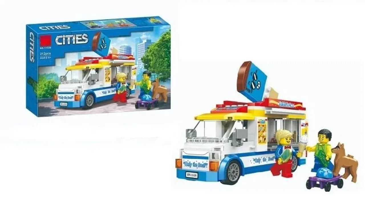 ،لگو بستنی، لگو دختر، لگو شهری، لگو اسکیت برد، لگو «کامیون بستنی»  Lego Cities Cream Truck 11528