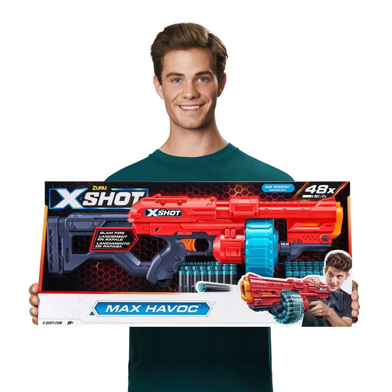 خرید تیر ابری زورو ایکس شات «ماکس هاوک، حداکثر ویرانی»  Zuru X Shot Max Havoc 36446