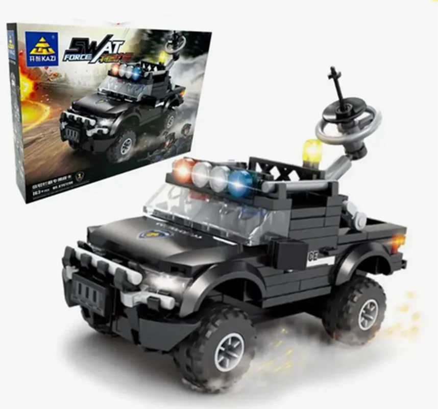 خرید لگو کازی «وانت پیکاب جنگی» لگو  Kazi Blocks Swat Force Pickup Truck  KY67296-1