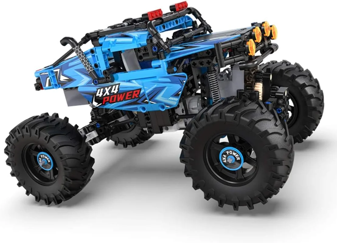 خرید لگو کادا «ماشین کنترلی هیولا اتومبیل RC 4x4 آفرود» CaDa Blocks Monster Truck with Remote Control 4x4 Off-Road C61008W