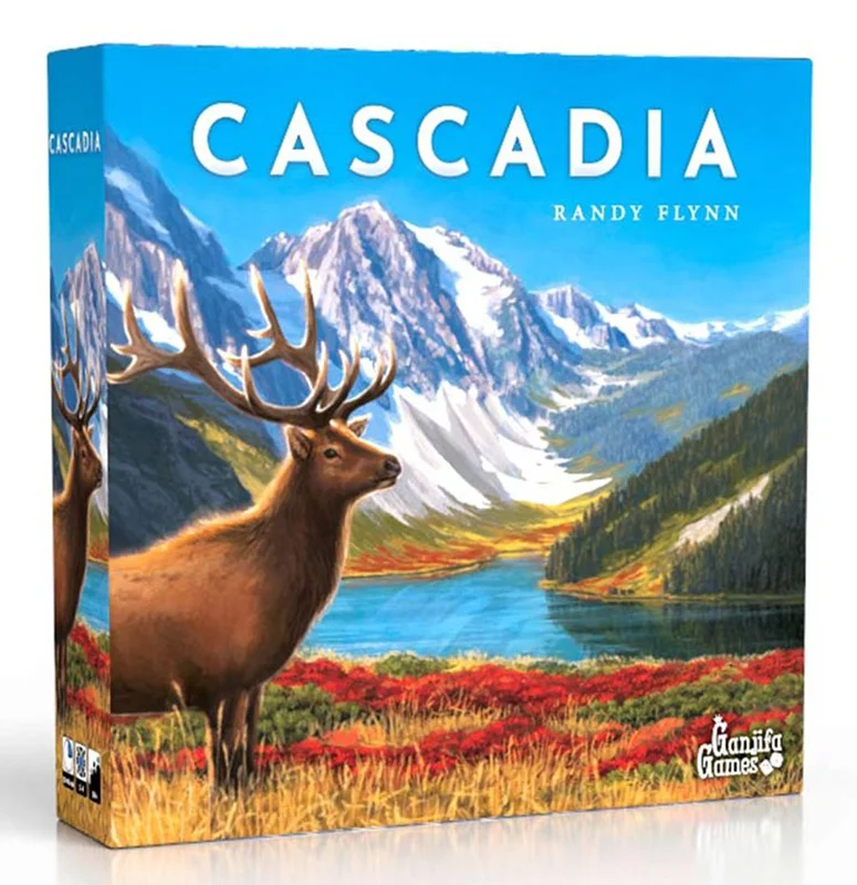 بازی فکری کاسکیدیا نمای سهبعدی از جعبه cascadia
