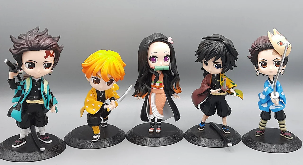 خرید فیگور کیوپاسکت انیمه ست 5 تایی «شیطان کش» Q Posket Anime Series 5 Piece/Set Demon Slayer Figures