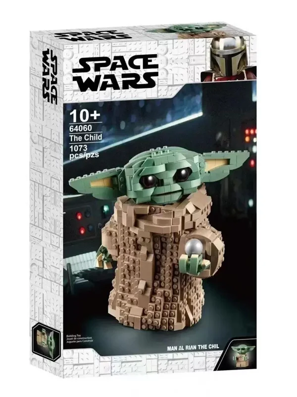 بستهبندی رسمی لگو جنگهای فضایی بیبی یودا (Lego Space Wars The Child Grogu Baby Yoda 64060)—نمای جلو