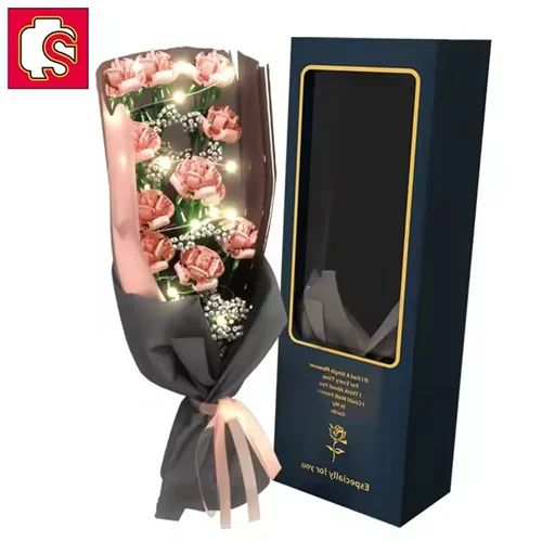 لگو دسته گل رز 601216 با نور Bouquet of roses LED
