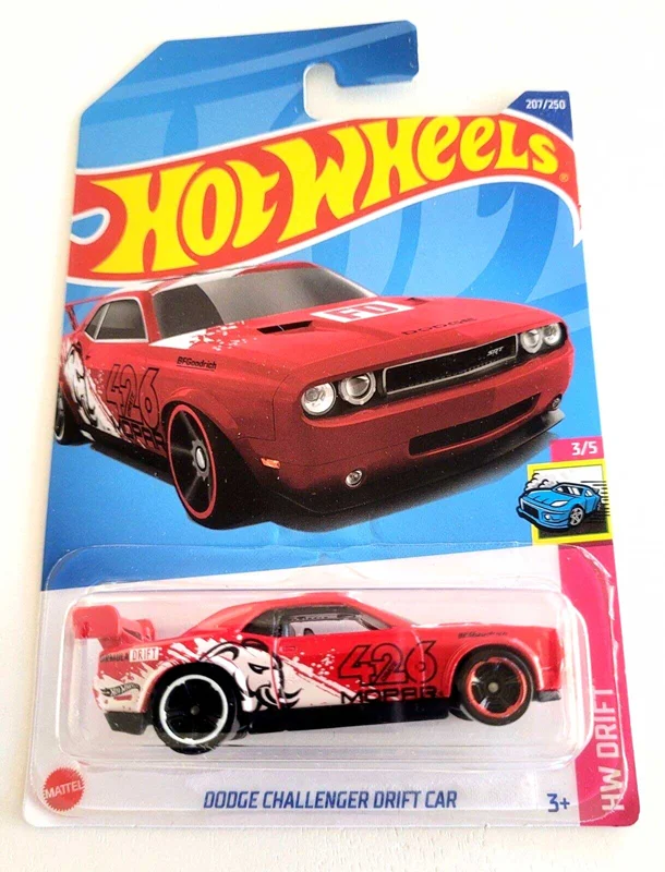 خرید ماشین فلزی ماکت فلزی هات ویلز «دوژ چلنجر دریفت کار» ماشین فلزی  Hot Wheels Dodge Challenger Drift Car HW Drift 3/5 207/250