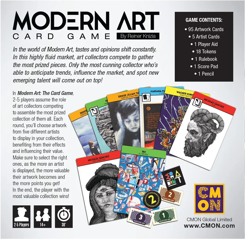 خرید بازی کارت گیم مدرن آرت هنر مدرن Modern Art Cart game