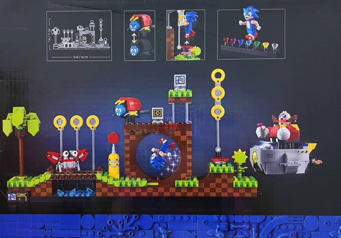 خرید لگو ساختنی «سونیک در فضای بازی تپه سبز» لگو  OEM IDEAS Lego Building Blocks Sonic the Hedgehog Green Hill Zone 29005