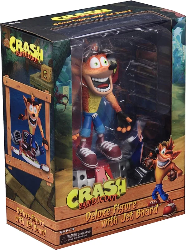 خرید فیگور نکا «کراش باندیکوت با جت بورد» Neca Crash Bandicoot Deluxe Crash with Jet Board