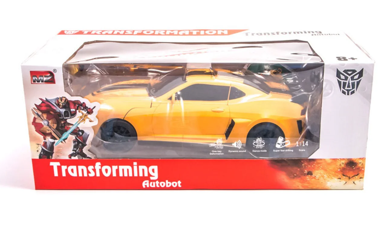 خرید ماشین کنترلی «ربات شورلوت کامارو ترانسفورمور»  MZ Transformers Robot Deformation Remote Control Car 2313P