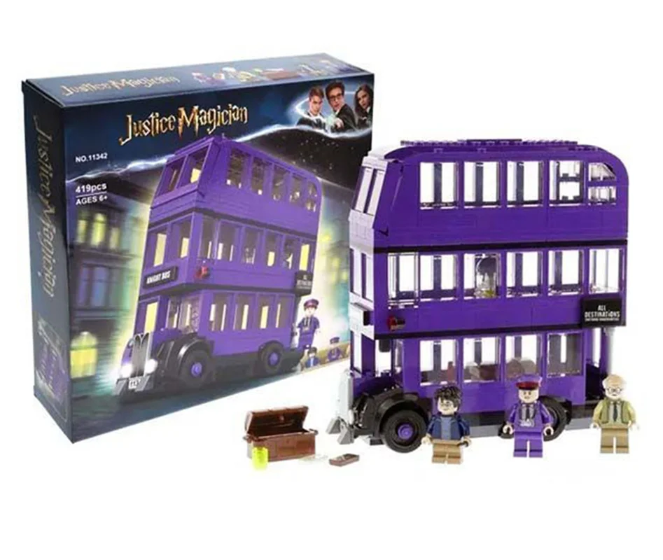 نمای سه بعدی بستهبندی لگو اتوبوس هاگوارتز Lego 11342