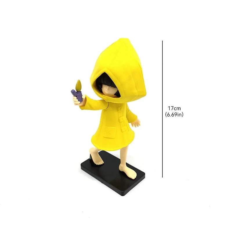 فیگور شش با بارانی زرد از نمای مورب- Little Nightmares Six Yellow Raincoat Figure