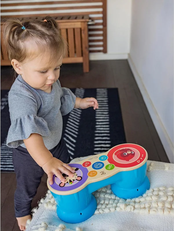 خرید اسباب بازی بیبی انیشتین اسباب بازی موسیقی «درام چوبی آهنگ های شاد Baby Einstein Upbeat Tunes Magic Touch Wooden