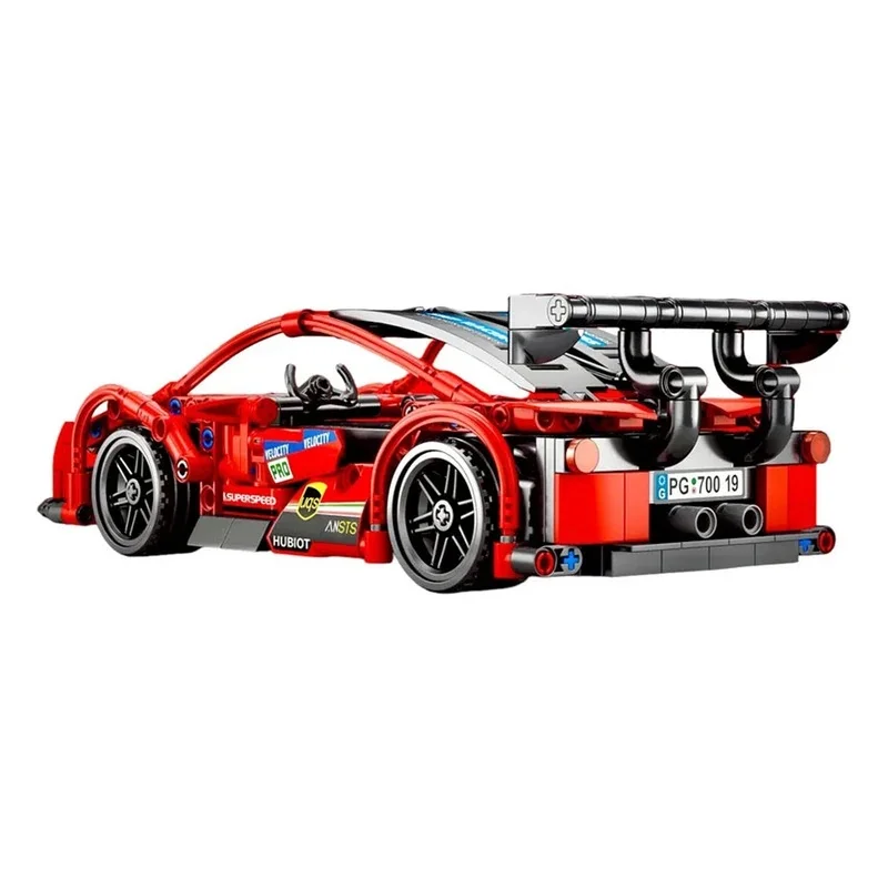 نمای پشت لگو ماشین کنترلی Pingao RC Car 70019