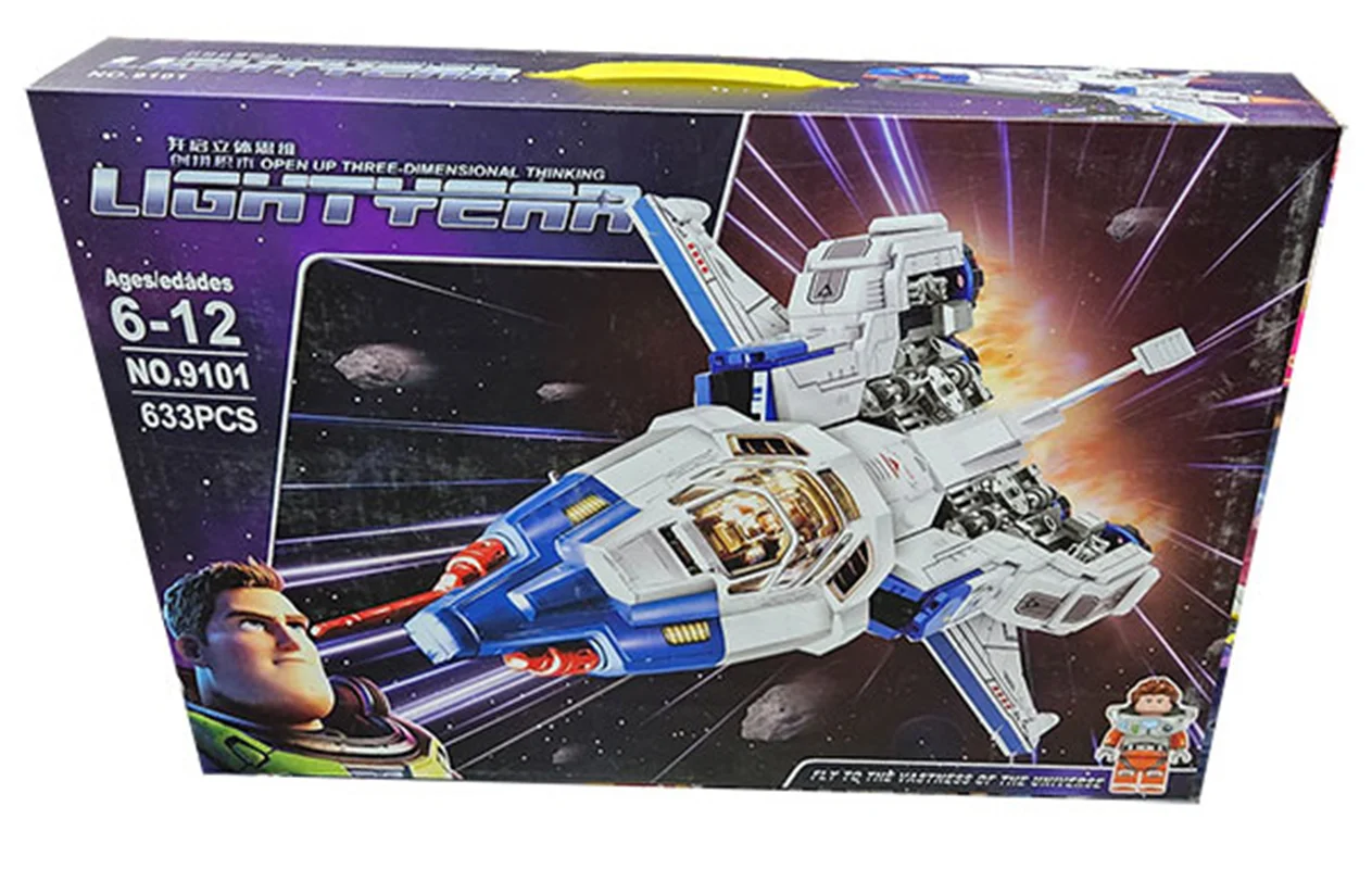 خرید لگو ساختنی «سفینه فضایی بازلایتیر» building Blocks Buzz Lightyear, Spaceship lego 9101