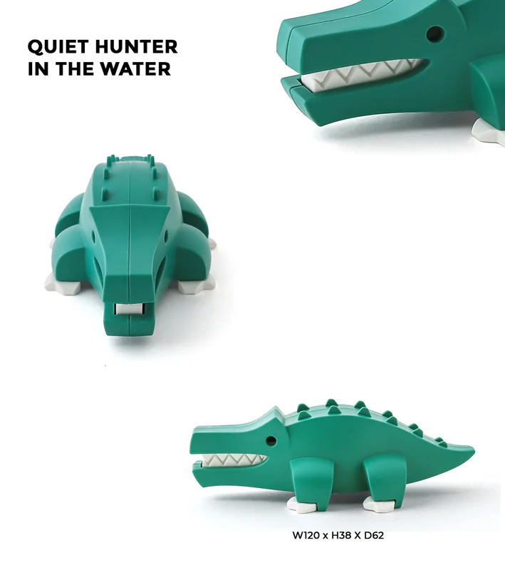 خرید بازی فکری ساختنی تمساح، کروکودیل 3 بعدی مغناطیسی «کروکودیل» Halftoys 3D Bone Puzzle Magnet Play Savannah Animal friends Crocodile HAS006