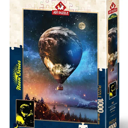 آرت پازل 1000 تکه شب نما «سفر به ماه» 5013
