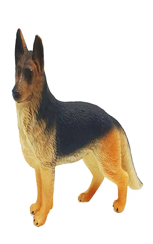 خرید فیگور حیوان اهلی فیگور «سگ ژرمن شپرد» فیگور مدل واقعی حیوانات، مجسمه حیوان، مدل شبیه سازی شده حیوان German shepherd dog Simulation Model Animals figure