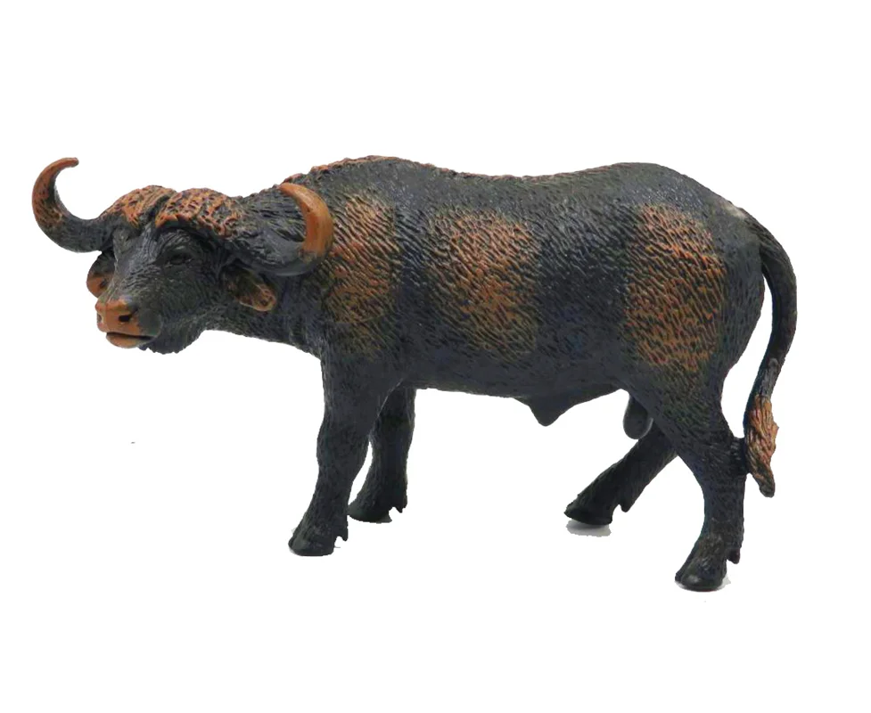 خرید فیگور حیوان وحشی فیگور «گاو میش سر بالا» فیگور مدل واقعی حیوانات، مجسمه حیوان، مدل شبیه سازی شده حیوان Water Buffalo Simulation Model Animals figure