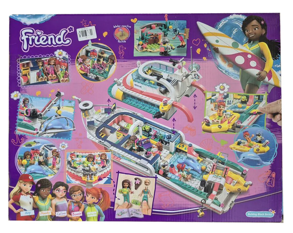 لگو کشتی تفریحی Friends 11373 نمای پشت جعبه