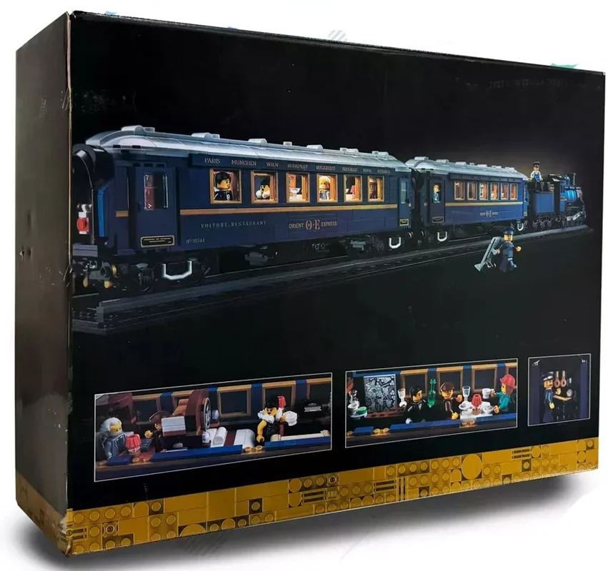 لگو قطار اورینت اکسپرس Lego Orient Express 21333 نمای پشت جعبه