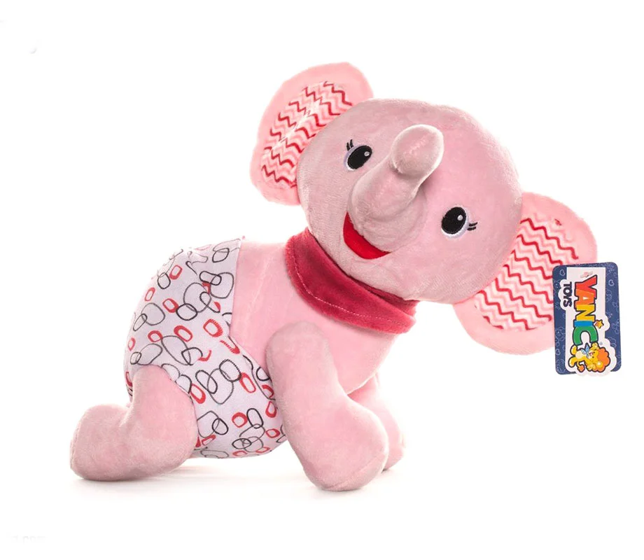 خرید اسباب بازی عروسک پولیشی یانیک تویز «فیل چهار دست و پا» Yanic Toys Four-legged elephant Plush Doll AF100187B