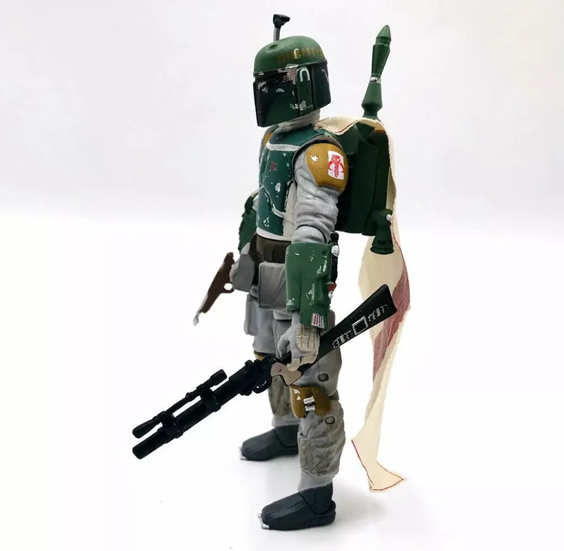 فیگور بوبا فت از نمای کنار همراه با سلاح و جت پک Boba Fett Figure with Jet Pack and Weapons