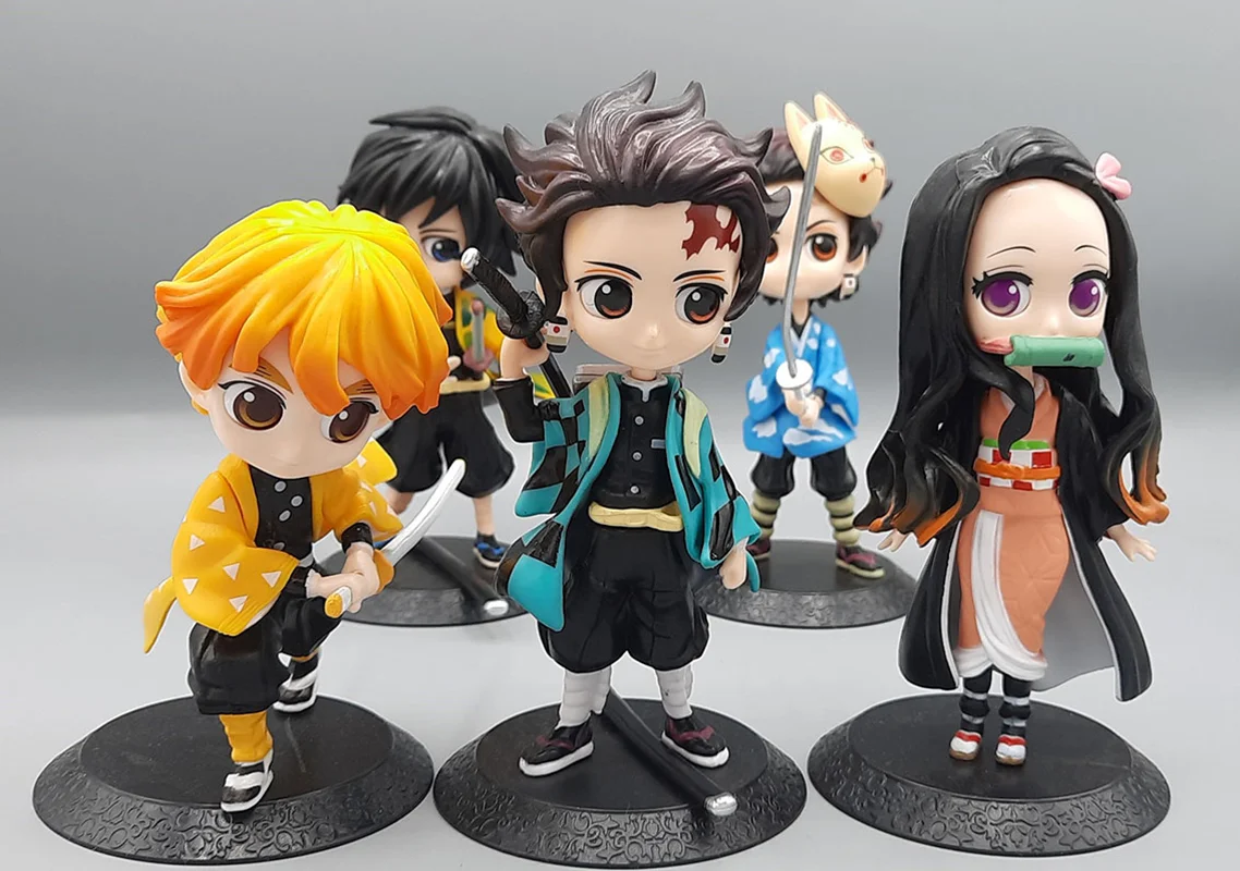 خرید فیگور کیوپاسکت انیمه ست 5 تایی «شیطان کش» Q Posket Anime Series 5 Piece/Set Demon Slayer Figures