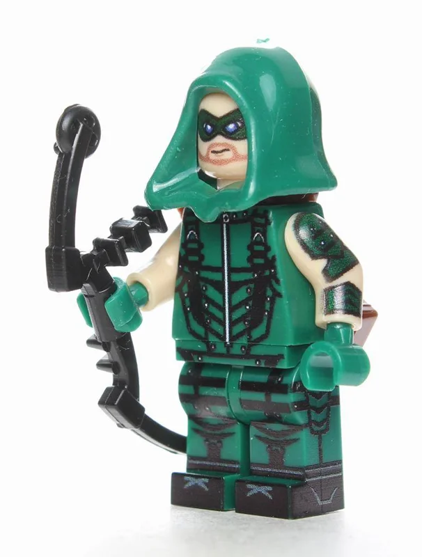 مینی فیگور گرین ارو با کمان Pogo Green Arrow – نمای سهبعدی