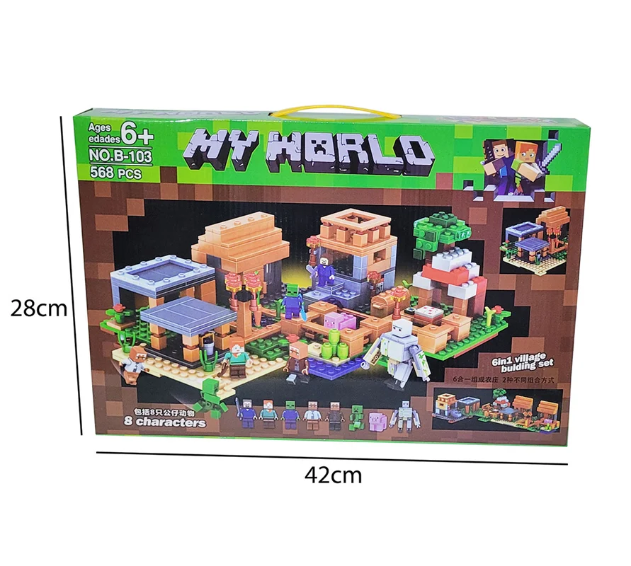 خرید لگو ماینکرفت لگو دهکده لگو شش حالت لگو ماینکرفت دهکده