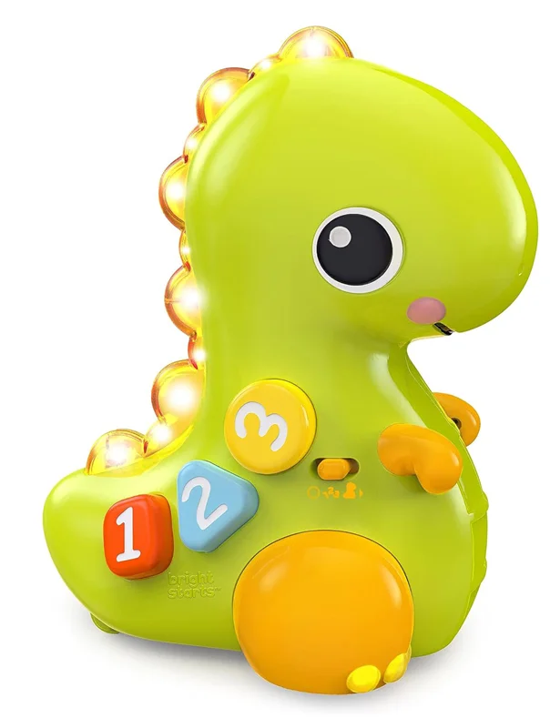 خرید اسباب بازی بریت استارتس «گربه GO Go Dino» دایناسور گوگو دینو  Bright Starts Go Go Dino Cat and Count Baby Toy P1321Bright Starts Go Go Dino Cat and Count Baby Toy P1321