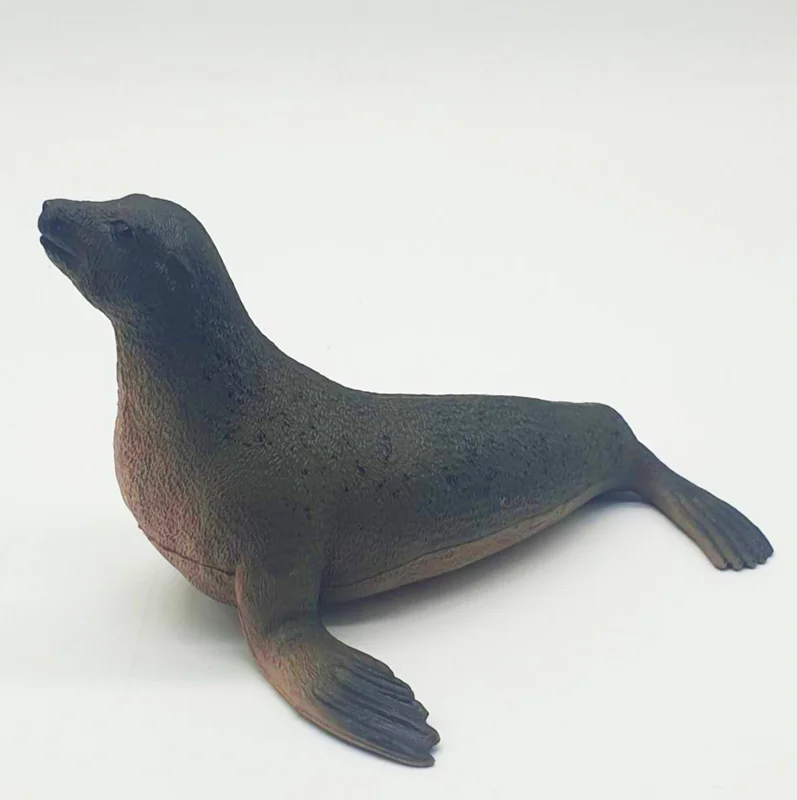 خرید فیگور موفان توی حیوان دریایی  فیگور «شیر دریایی قهوه ای با خال سیاه» فیگور مدل واقعی حیوانات، مجسمه حیوان، مدل شبیه سازی شده حیوان  Mofun Toy black sea lion with black spots Simulation model Animals figure M6014