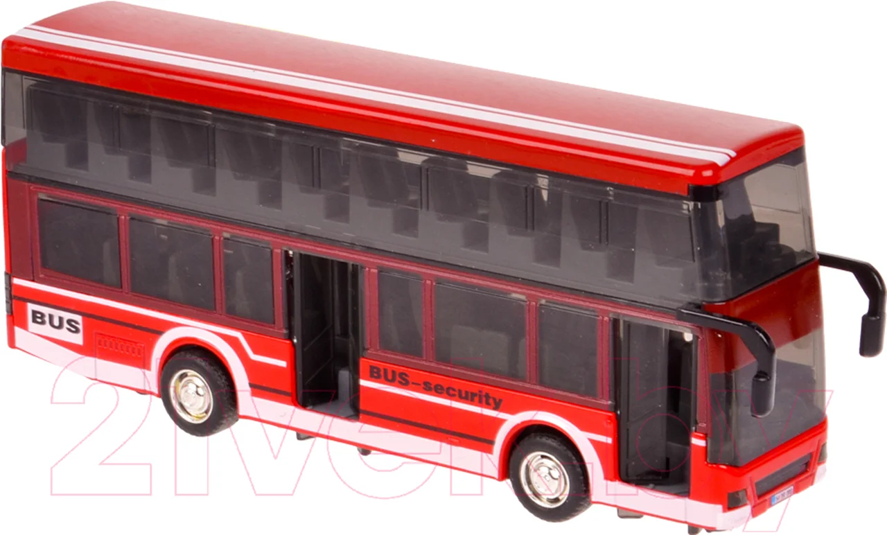 خرید ماشین فلزی یدینگ «اتوبوس دو طبقه عقبکش موزیکال، نور و صدا» ماشین فلزی Yeading Toys Bus Securtity Metal double-decker bus Yeading YD632