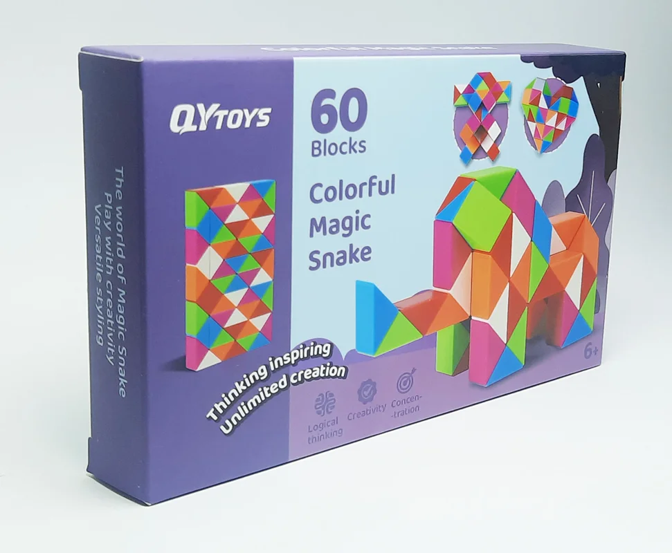 جعبه بستهبندی روبیک ماری ۶۰ قطعه برند QY Toys