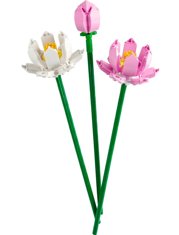 LEGO Lotus Flowers 40647 - مجموعه ساختنی گلهای لوتوس با جزئیات دقیق و طراحی زیبا