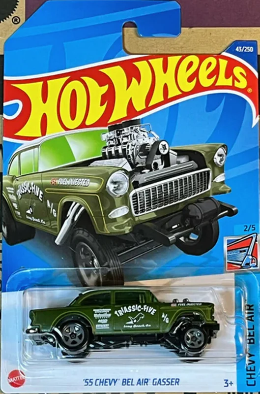 رید ماشین فلزی ماکت فلزی هات ویلز «شوی بل ایر گسر» ماشین فلزی Hot Wheels 55 Chevy Bel Air Gasser Chevy Bel Air 2/5 43/250